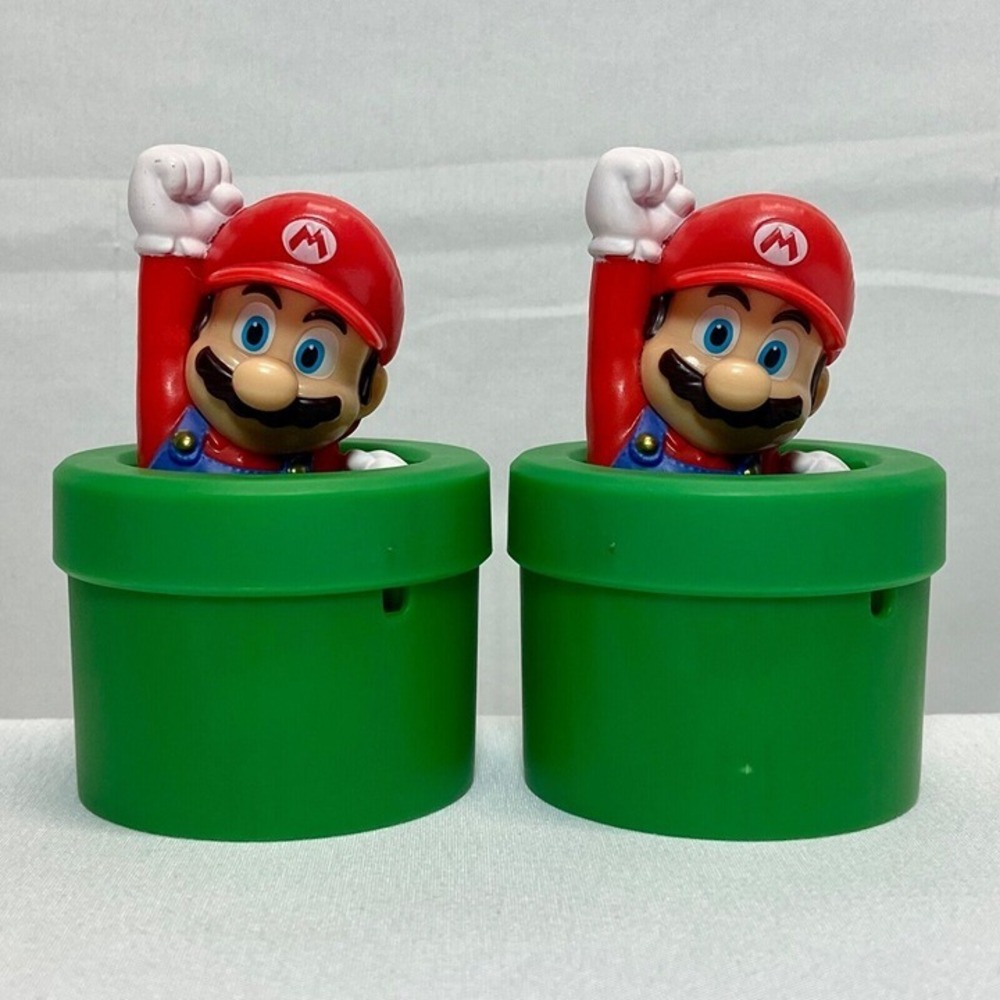 Nintendo Super Mario Bros Warp Pipe 3.25" Mc Donald's Happy Meal Toy's 2022 GUC